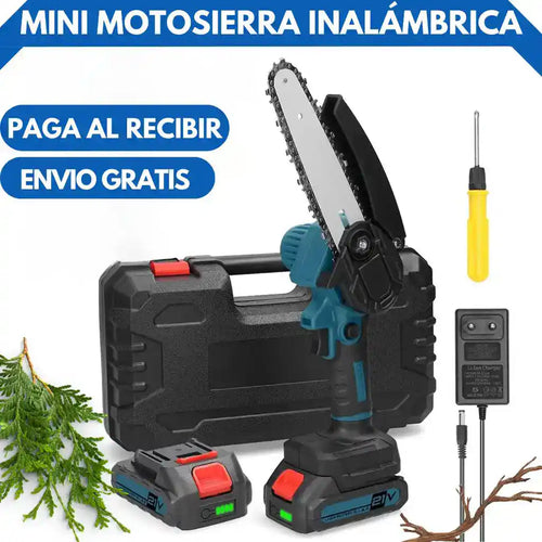 PowerCut™ Mini Motosierra Inalámbrica con 2 Baterías - ENVÍO GRATIS - [PROMOCIÓN DISPONIBLE SOLO HOY]